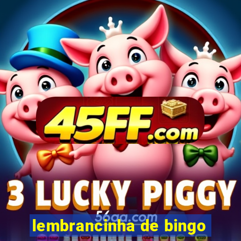 lembrancinha de bingo